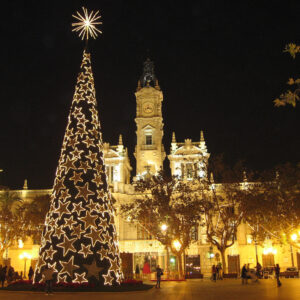 Ayuntamiento en Navidad Valencia