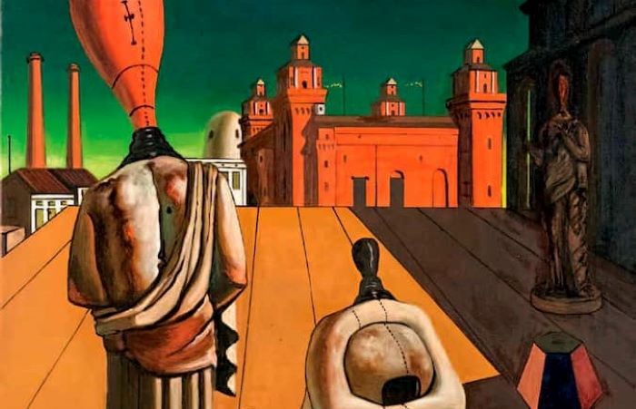 Le Muse Inquietanti Giorgio de Chirico particolare 1917