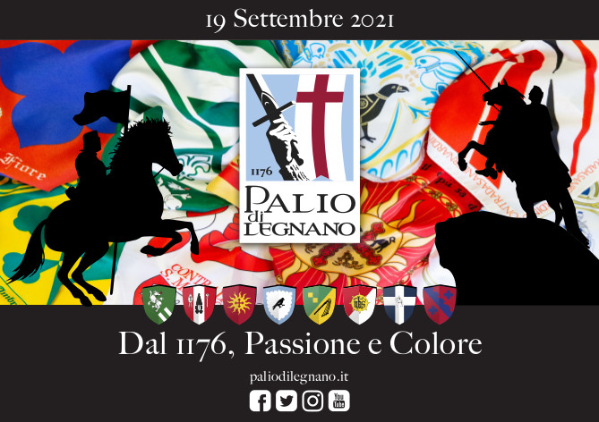 palio di legnano cartolina 17 x 12