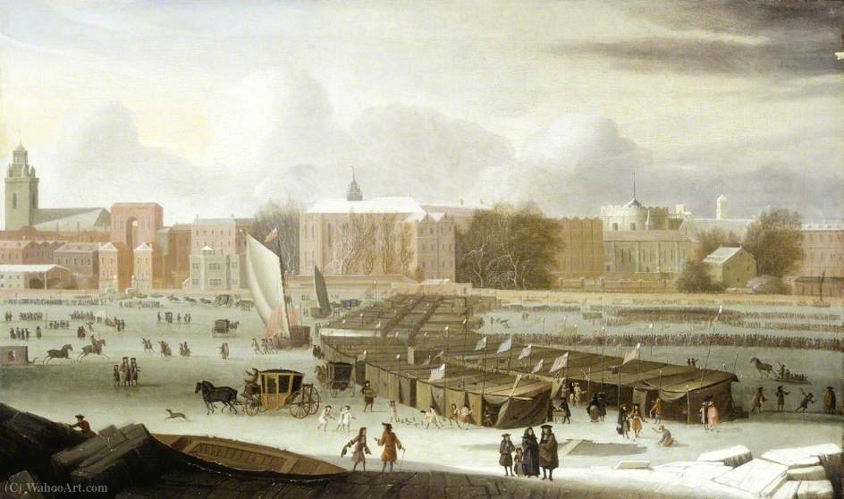 Abraham Danielsz Hondius A Frost Fair on the Thames at Temple Stairs London