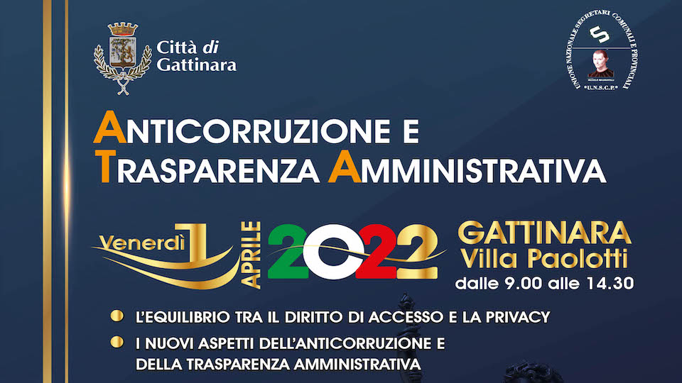 A Gattinara il seminario dedicato all’Anticorruzione e alla trasparenza amministrativa
