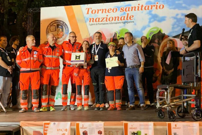 Torneo sanitario - Premiazione Squadra Anpas Piemonte