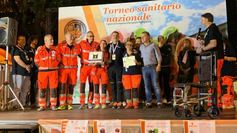 Torneo sanitario - Premiazione Squadra Anpas Piemonte