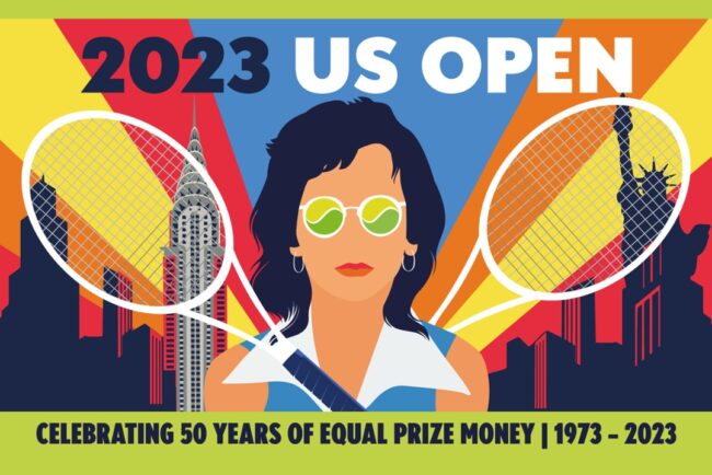 f 2023 US Open Theme Art