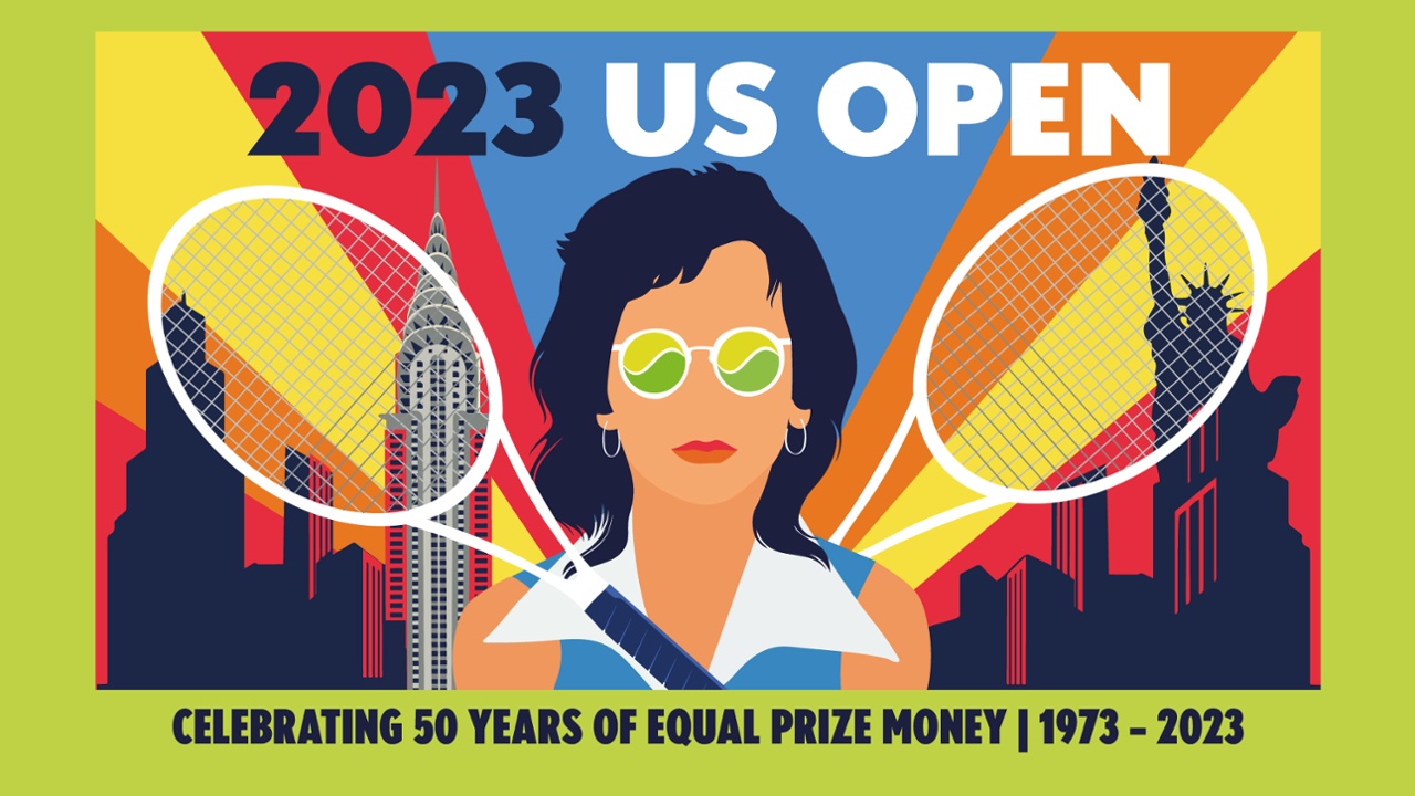 f 2023 US Open Theme Art