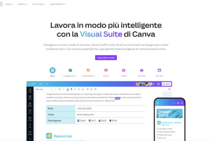 Corso base per l'uso di Canva Canva