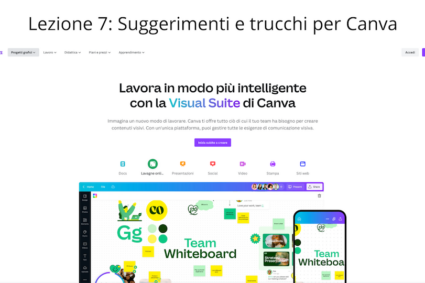 Lezione 7: Suggerimenti e trucchi per Canva