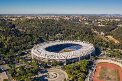 aerial view of stadio olimpico royalty free image 1641890583